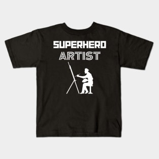 Superhero Artist Kids T-Shirt